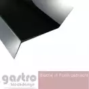 Z-Profil aus Stahl verzinkt RAL7016 beschichtet 0,75 mm stark anthrazitgrau